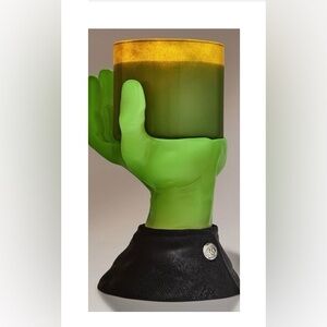 Bath & Body Works - Glow-in-the-Dark Franken Hand Pedestal 3-Wick Candle Holder
